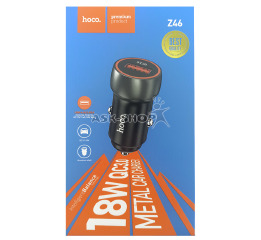 АЗУ Type-C Hoco Z46 3.0A 1USB 18W Quick Charge сіре