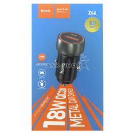 АЗУ Type-C Hoco Z46 3.0A 1USB 18W Quick Charge сіре