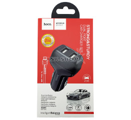 АЗУ USB блочок 2.4A 2USB Hoco Z36 чор