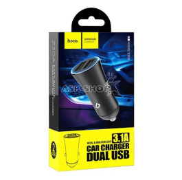 АЗУ USB блочок 3,1A 2USB Hoco Z30 чор