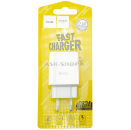 Блочок USB Hoco C72A 2.1A 1USB біле
