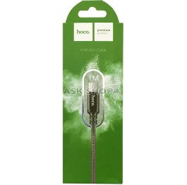Кабель microUSB Hoco X14 ткан чор 1м