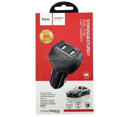 АЗП Type-C Hoco Z36 2.4А/2USB 1м чор