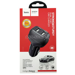 АЗП Type-C Hoco Z36 2.4А/2USB 1м чор
