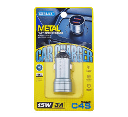 АЗУ USB Gerlax C4S 3.0A/2USB/15W