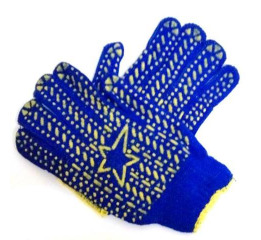 .Рукавички Х/Б ЗІРКА СИНІ (12шт*50)УП