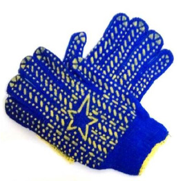 .Рукавички Х/Б ЗІРКА СИНІ (12шт*50)УП