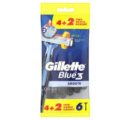 GILLETTE BLUE 3 SMOOTH 6шт