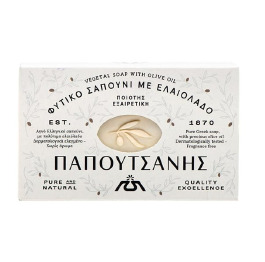 Papoutsanis мило дігтярне Olive Oil White 125г