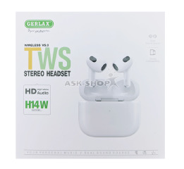 Bluetooth Air Pods Gerlax H14W біл