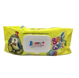 Серв вологі 'BRAVO' Диня 120шт (16)