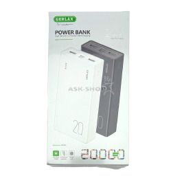 Power bank 20000mA Gerlax P201 чор