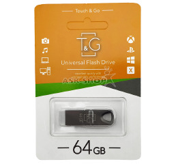 USB 64GB 2.0 T&G 117 Metal чор
