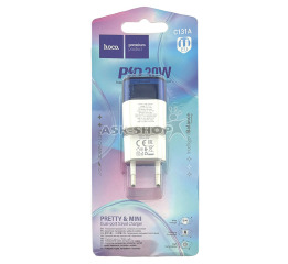 Блочок USB Hoco C131A 1USB/PD30W/QC3.0/3A (30)