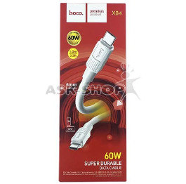 Кабель Type-C to Type-C Hoco X84 60W белый 1м (33)