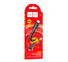 Кабель Type-C to Type-C Hoco X84 60W чор 1м (33)