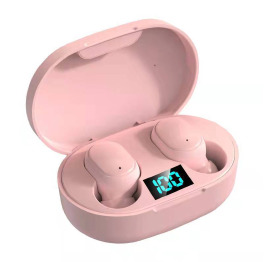 Bluetooth E6s LCD (Airdots style) рожеві