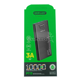 Павербанк  10000 Gerlax P115 чор