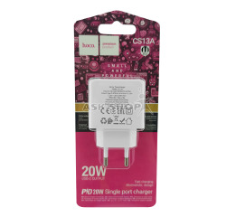 Блочок PD Type-C Hoco CS13A 20w біл
