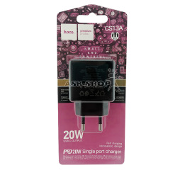 Блочок PD Type-C Hoco CS13A 20w чор