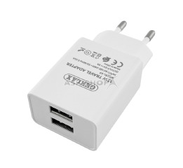 Блочок USB Gerlax A9 3A QC 3.0 2USB біл