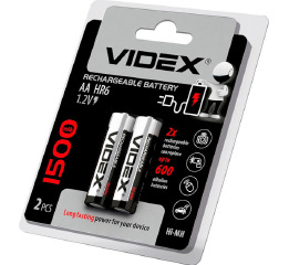 .Аккум 'Videx' R6 1500 mAh 2шт