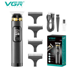Тример VGR V-985, 4 насадки, LED display