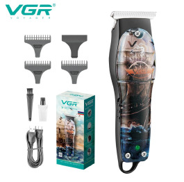 Тример VGR V-953, 4 насадки, индикатор зарядки