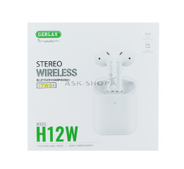 Bluetooth Air Pods Gerlax H12W біл