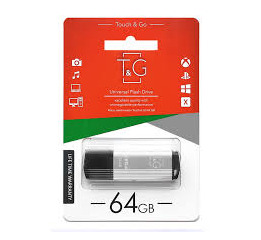 USB 64GB 2.0 T&G 121 Vega series серебряная
