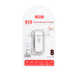 USB   8GB 2.0 XO U20 белая