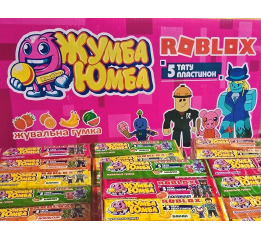 Жув гум 'ЖУМБА ЮМБА Roblox+тату' 10г (20шт*30)