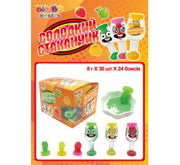 Льодяник 'Солодкий Стаканчик' 8г (30шт*24)