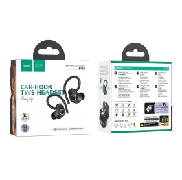 Bluetooth Air Pods Hoco EQ8 дисплей чорні