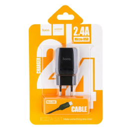 МЗП iPhone Hoco C22A 2.4A/1USB біл