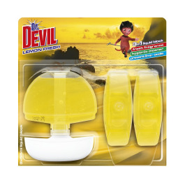 Dr.DEVIL 3in1 WC liquid block 3*55 Lemon Fresh(12)