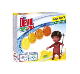 Dr.Devil WC PUSH PULL GEL (2*20г) Lemon Fresh