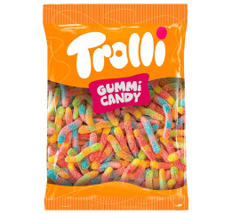 TROLLI Неонові Червяки (1кг*6) ПАКЕТ