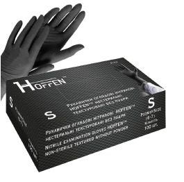 Рукавички ніт HOFFEN чор S 50пар (10)