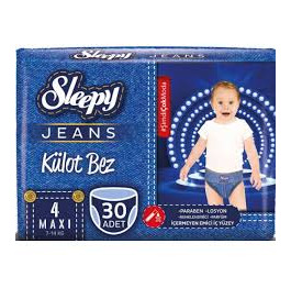 П Трусики SLEEPY 'Jeans' Maxi-4 (7-14кг) 30шт (5)