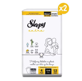 Пiдгузники SLEEPY 'Extra' Maxi-4 (7-14кг) 52шт (4)
