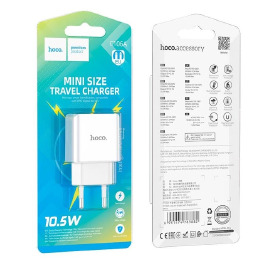 Блочок USB Hoco C106A 2.1A/1USB/10,5W біл
