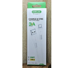 Кабель Type-C Gerlax D19T 9A/QC3.0 біл