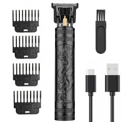 Тр Машинка T9-2 BLACK, 4 насадки