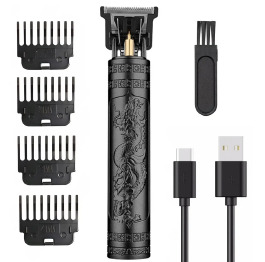 Тр Машинка T9-2 BLACK, 4 насадки