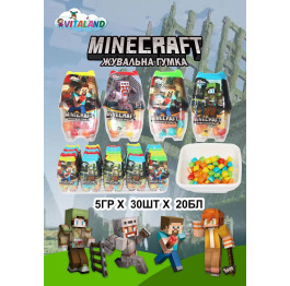 Жув гум Minecraft (30шт*20) ШТ