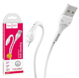 Кабель iPhone Lightning Hoco X37 2.4A 1м біл