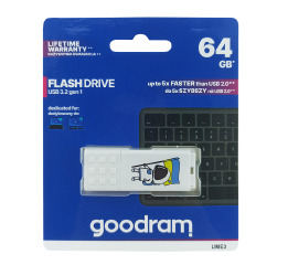 USB  64GB 3.2 Goodram UME3 Ukraine біл