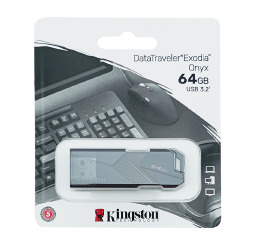 USB  64GB 3.2 Kingston DataTravel Exodia Onyx чор