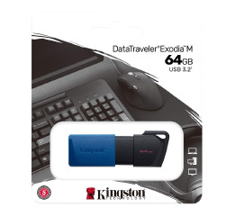 USB  64GB 3.2 Kingston Exodia M чор-син